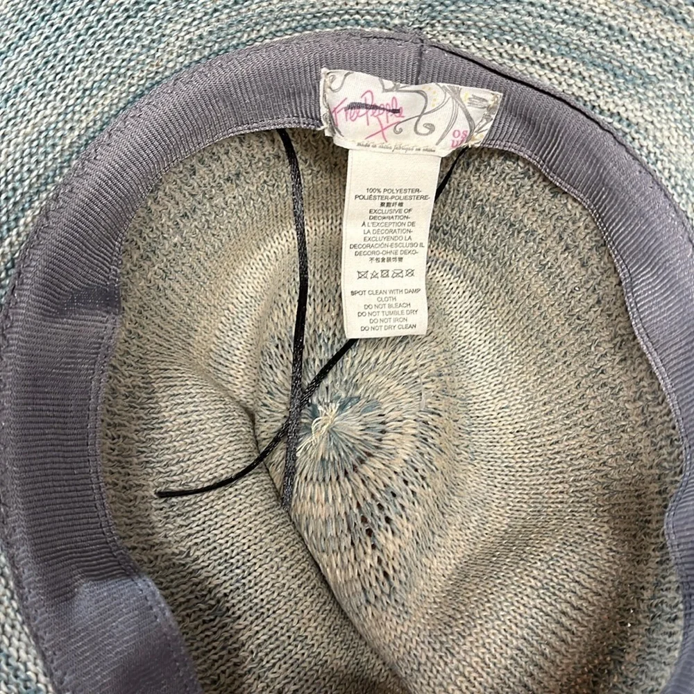 Free People Packable Hat Elegant Blue Women's Sun Hat